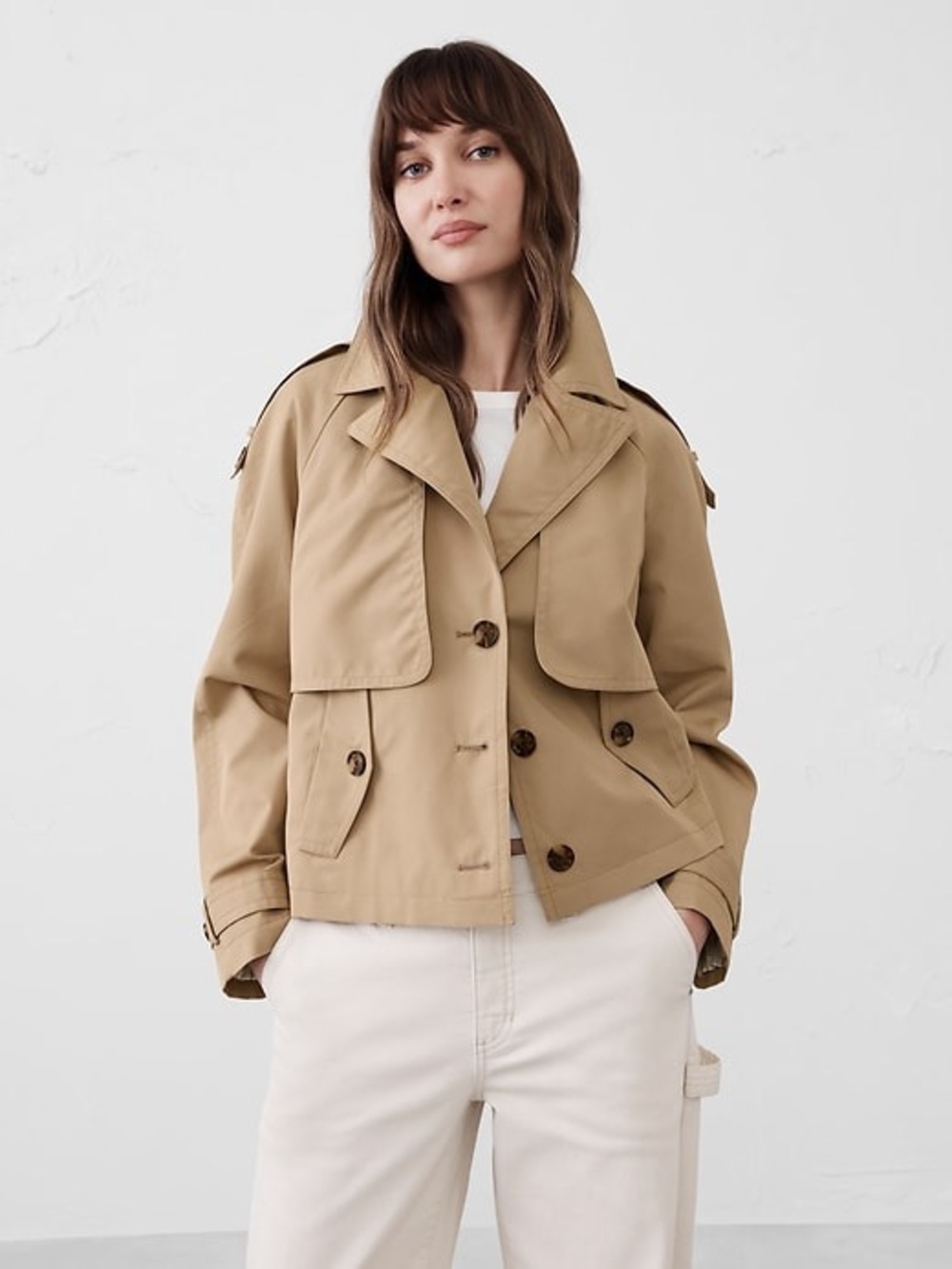 Banana Republic Short Trench Jacket size XS